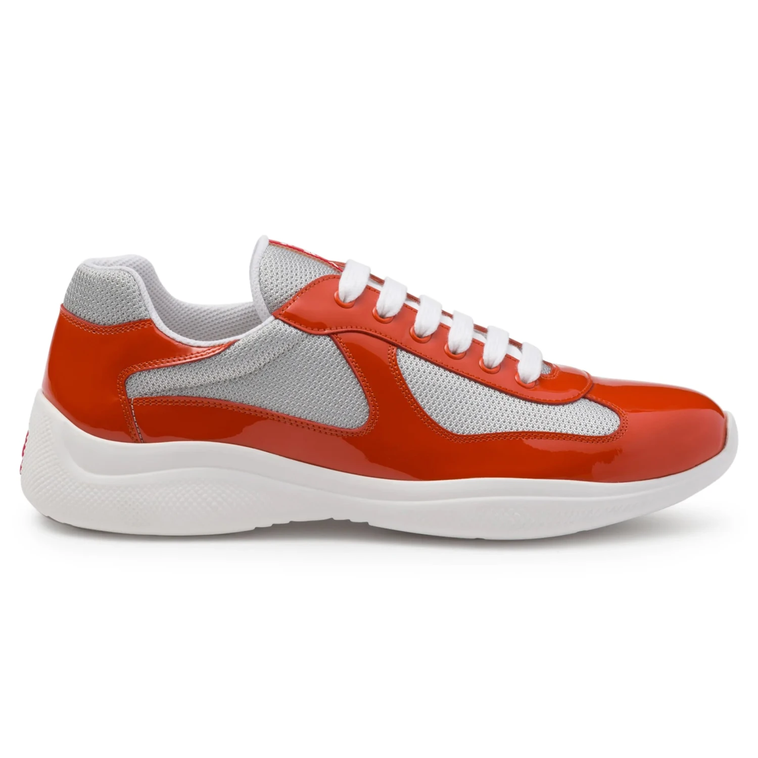 Prada Americas Cup Orange Silver Sneaker 1 Prada Americas Cup Orange Silver Sneaker