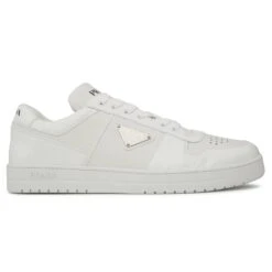 Prada Downtown Leather Low Top White Sneaker