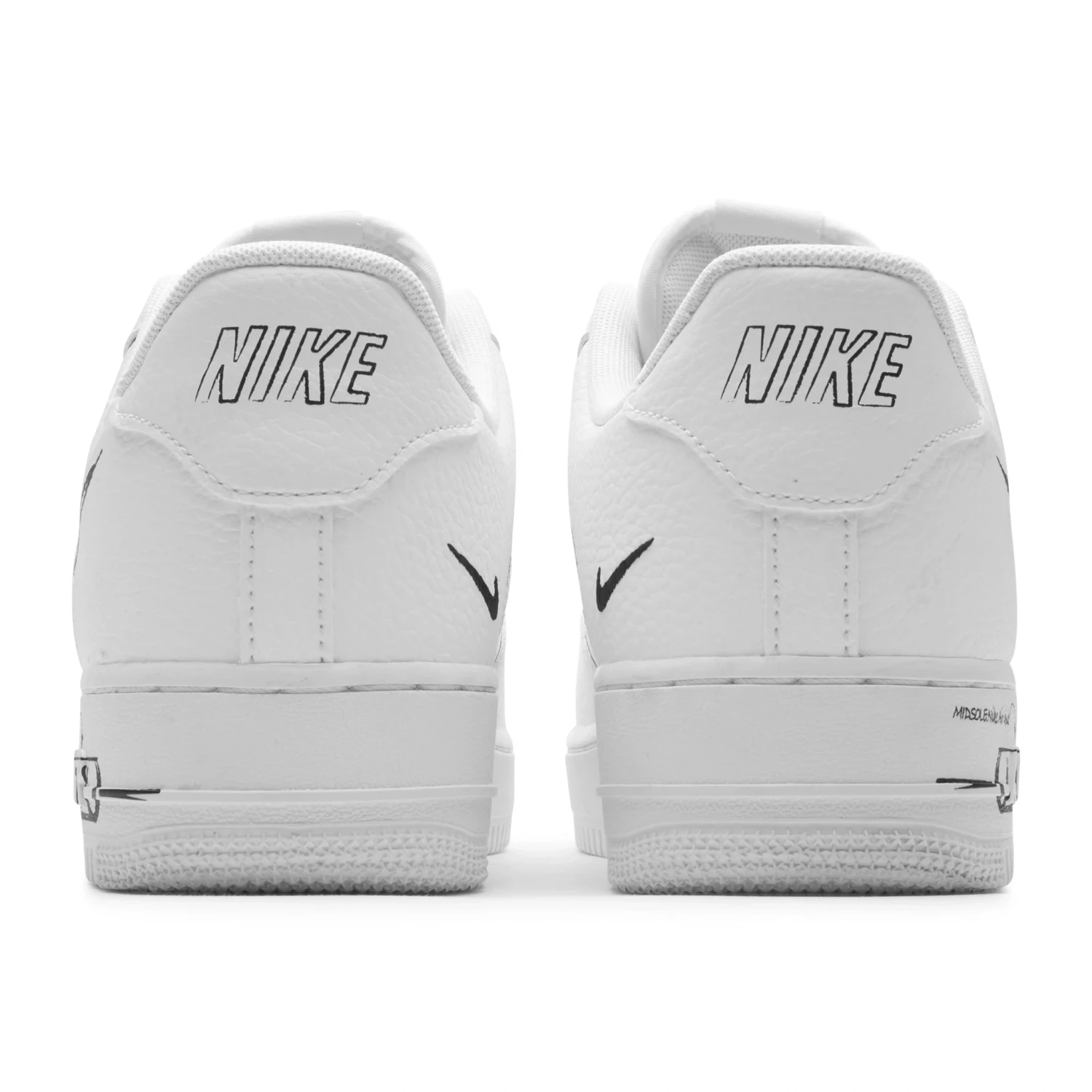 Preloved - Nike Air Force 1 Low Black Sketch 3 Preloved - Nike Air Force 1 Low Black Sketch - Image 3