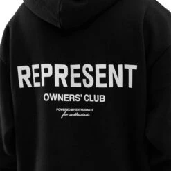 Represent Owners Club Black Hoodie -Creps Lockers represent owners club black hoodie m04153 01
