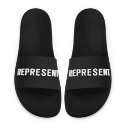 Represent Owners Club Black Pool Slides -Creps Lockers represent owners club black pool slides ms9001 01 top