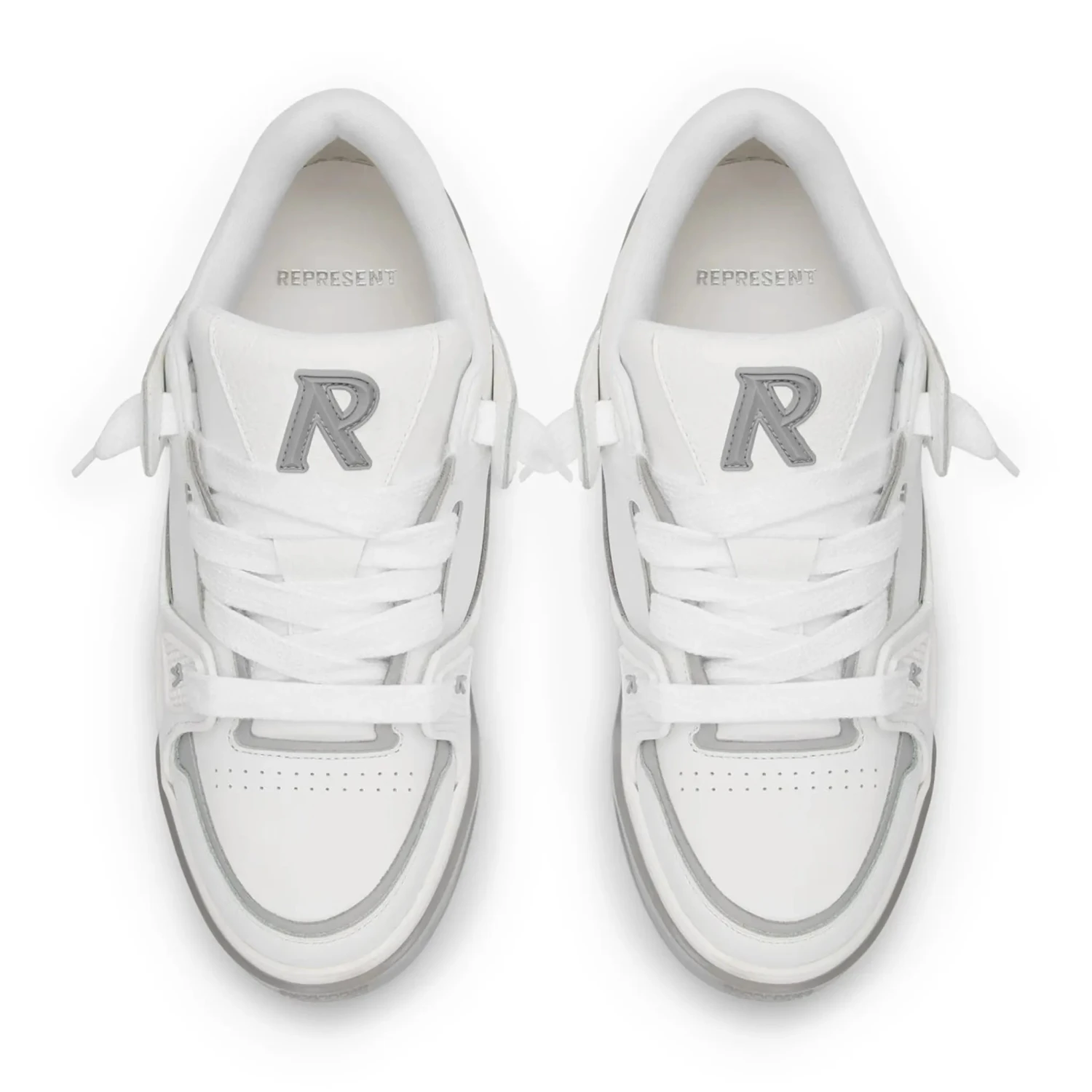 Represent Studio White Grey Sneakers 3 Represent Studio White Grey Sneakers - Image 3