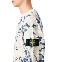 Stone Island Camouflage Textured Desert Sweatshirt -Creps Lockers stone island camouflage textured desert sweatshirts k1s156100036s00e6v009a Front side